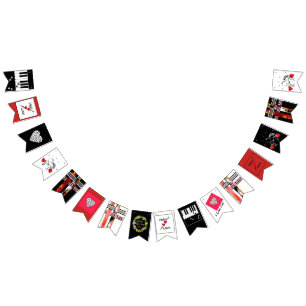 Banderines Boda, día Valenine, amor