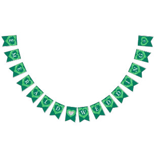 Banderines Boda Esmeralda foto personalizado del 55º aniversa