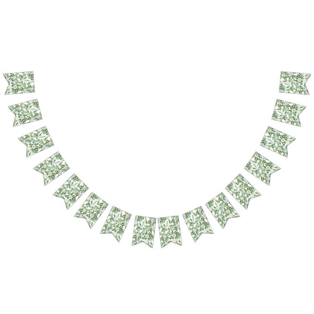 Banderines Boda floral de White Peony y Rosa (Todo)