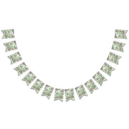 Banderines Boda floral Rosa y peonía rosa claro