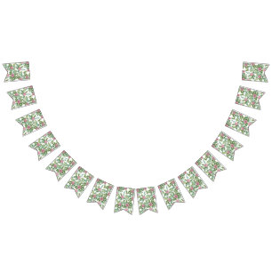 Banderines Boda floral Rosa y peonía rosa claro