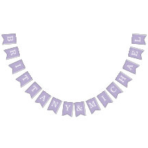 Boda Lavender Simple Purple Bried & Groom Names