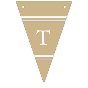 Banderines Boda mate pulida del oro