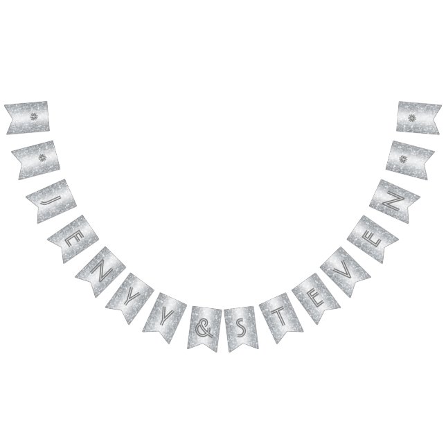 Banderines ☆ BODA Rahn Silver Purpurina Look (Todo)