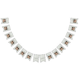 Banderines Boda Rústico Madera Gris Añade tus fotos