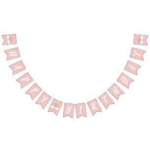 Banderines Boho Arcoiris Primer Fiesta de cumpleaños Chica ro