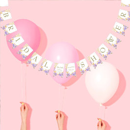 Banderines Boho Butterflies Hydrangeas Rustic Bridal Shower