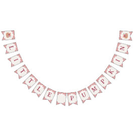 Banderines Boho Floral Little Pumpkin Birthday Bunting Banner