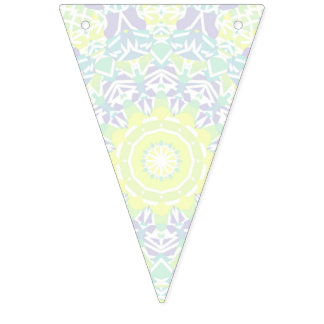 Banderines Boho Hippie Mandala geométrico intrincado colorido