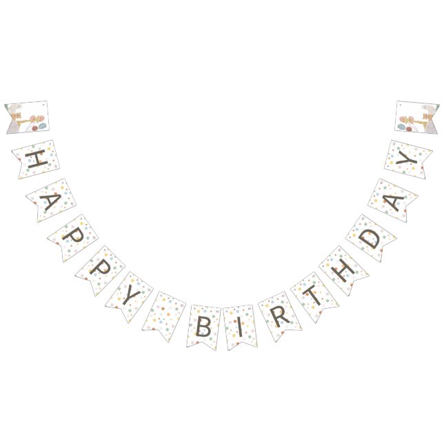 Banderines Boho salvaje un banner de primer cumpleaños (Todo)