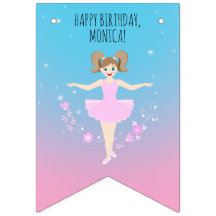 Bonito Ballerina Chica Fiesta de cumpleaños