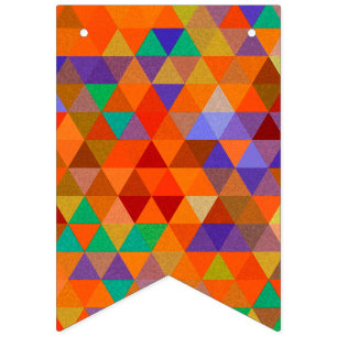 Banderines Bonito Triangle grunge patrón I + tus ideas