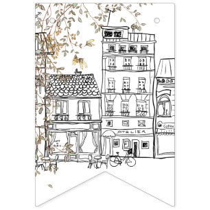 Banderines Bonjour Bebe Género Neutral Baby Shower