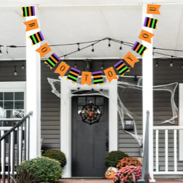 Banderines Boo A Tu Personalizado Halloween