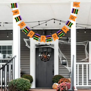 Banderines Boo A Tu Personalizado Halloween