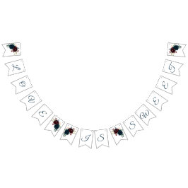 Banderines Borgoña y Boda de la Marina florece en la selva ru