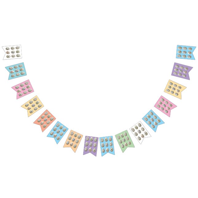 Banderines Botanical Easter Egg Bunting Multi colour Garland (Todo)