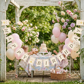 Banderines Bow & Strawberry Sun Happy Birthday