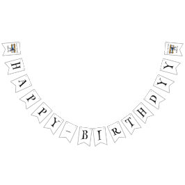 Banderines Boys birthday bunting banner