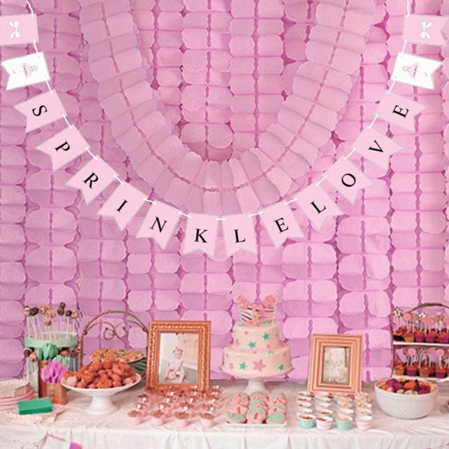 Banderines BRIDE Sprinkle Little Love Pink Shower Fiesta (Subido por el creador)