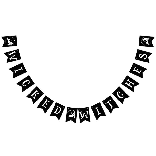 Banderines Brujas brujas Celestiales Cat Halloween (Todo)