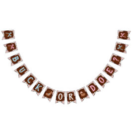 Banderines ¿Buck o Doe? Revelación de Baby Shower