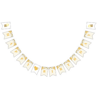 Banderines Bumblebee Happy Birthday Bee Kids Honey Honeybee