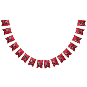 Banderines Bunding de arte aborigen del espíritu del fuego