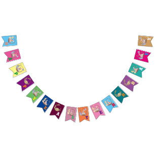 Banderines Bunny celebra el Día de Pascua