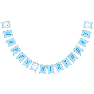 Banderines Bunny Rabbit Birthday Party Blue