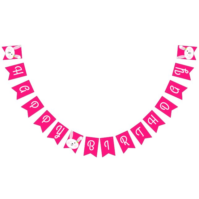 Banderines Bunny Rabbit Easter Spring Birday Party (Todo)