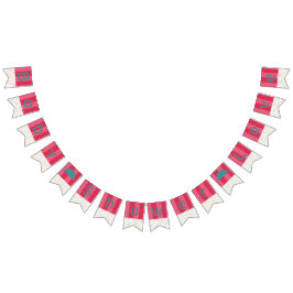 Banderines Bunting Baby Shower "Umbrella Watermelon"