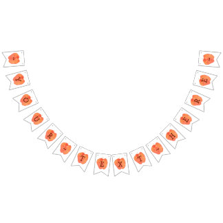 Banderines Bunting de Apple personalizado