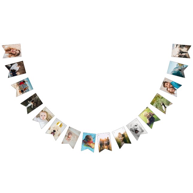 Banderines Bunting de cumpleaños personalizado (Todo)