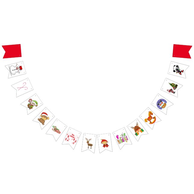 Banderines Bunting festivo (Todo)