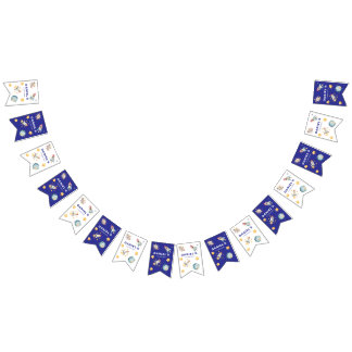 Banderines Bunting Fiesta con temas de personalizado para buq