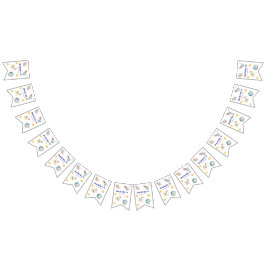 Banderines Bunting Fiesta con temas de personalizado para buq