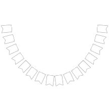 Bunting Fiesta personalizado ・ Boda y cumpleaños