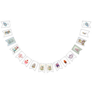 Banderines Bunting Fiesta Swallowtail - Fiesta del té