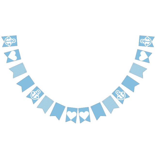 Banderines Bunting Nautical (Todo)