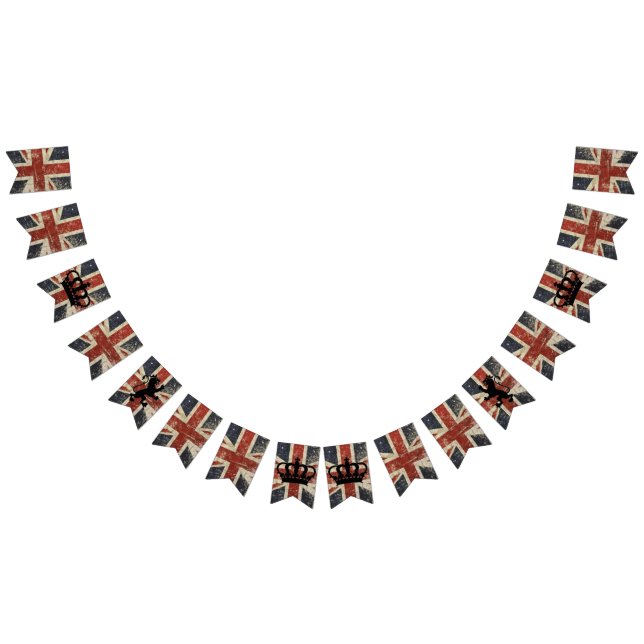 Banderines Bunting - Su Majestad el Jubileo Platino de la Rei (Todo)