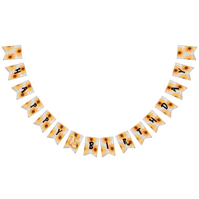 Banderines Buque de cumpleaños con textura de madera rústica  (Todo)