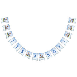 Banderines Cachorro de bebé y Bulldog es un Baby Shower de ni