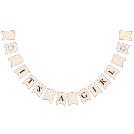 Banderines Calabaza de calabaza Gingham es un Chica de bander