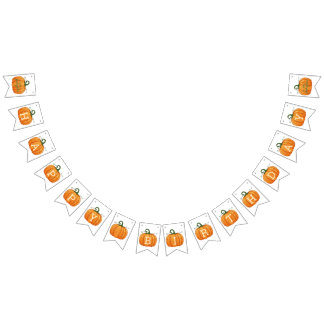 Banderines Calabaza de Naranja de caída de acuarela