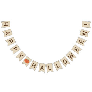 Banderines Calabaza linda feliz Halloween