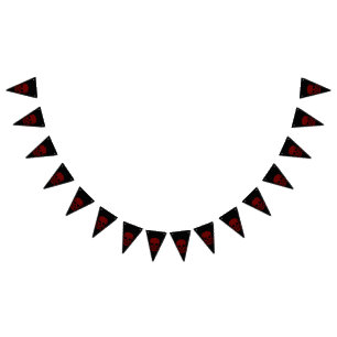 Banderines Calavera y huesos
