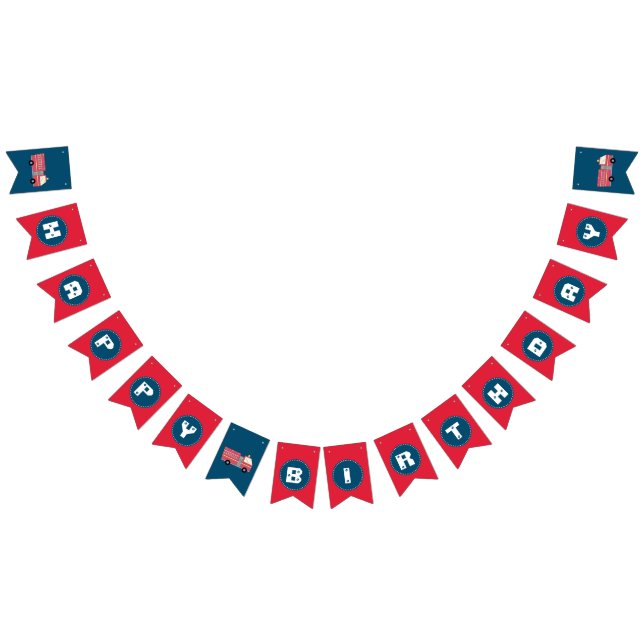 Banderines Camión de bomberos rojo de alarma para incendios s (Todo)