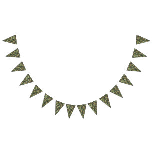 Banderines Camo verde   El amor del cazador de camuflaje