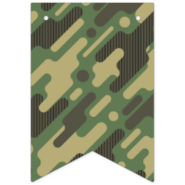 Banderines Camuflaje Geométrico Verde. Camo tu
